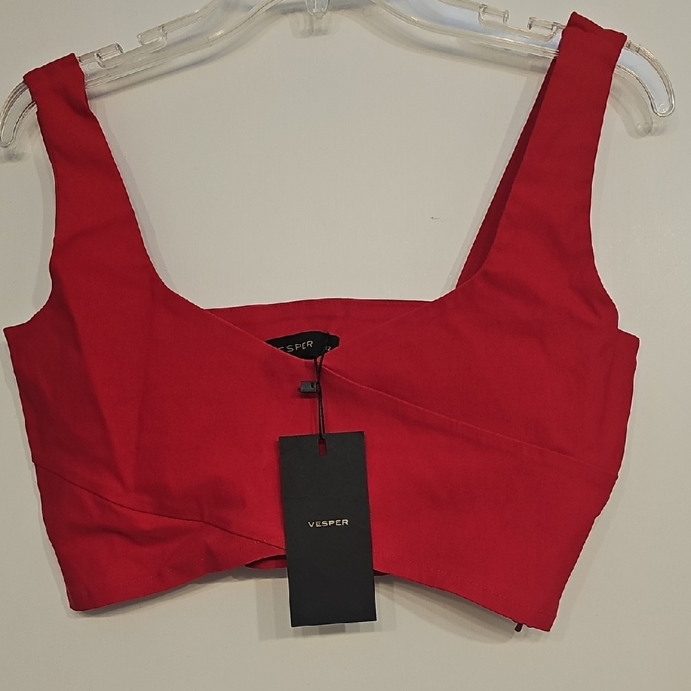 Red Women's Crop Top